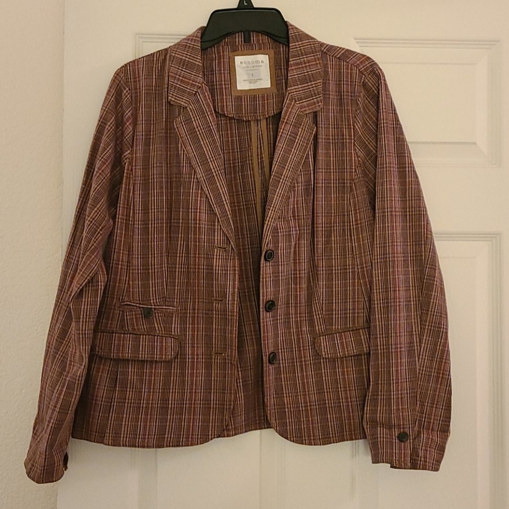 Sonoma plaid blazer